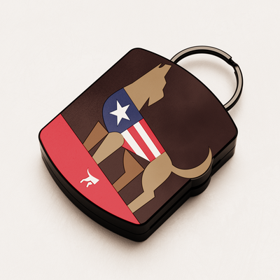 Patriot AirTag QR Dog ID Tag