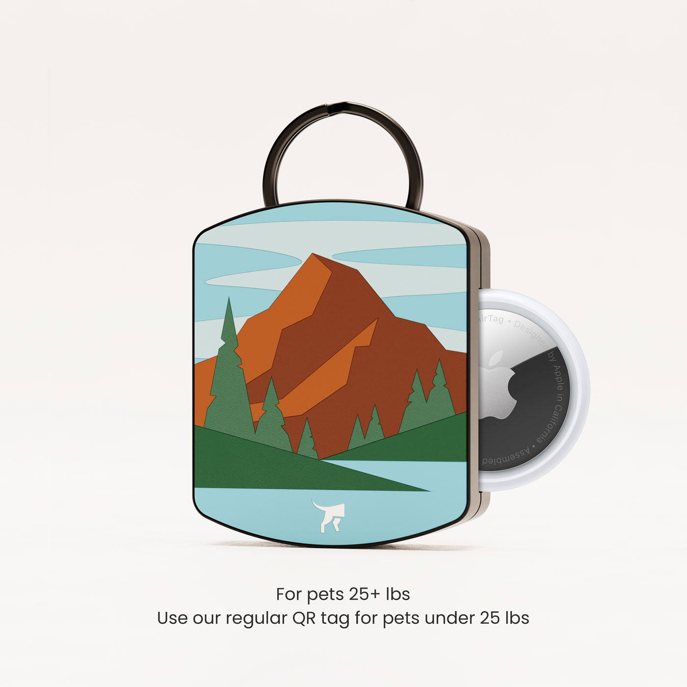 Free Mountaineer AirTag QR Dog ID Tag