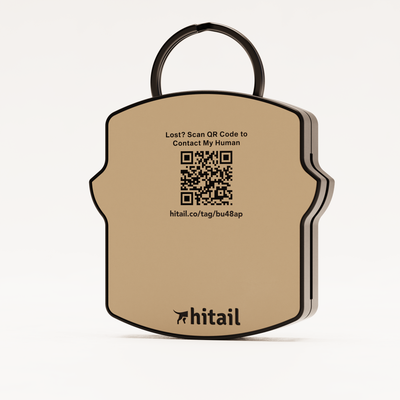 Labrador Retriever AirTag QR Dog ID Tag