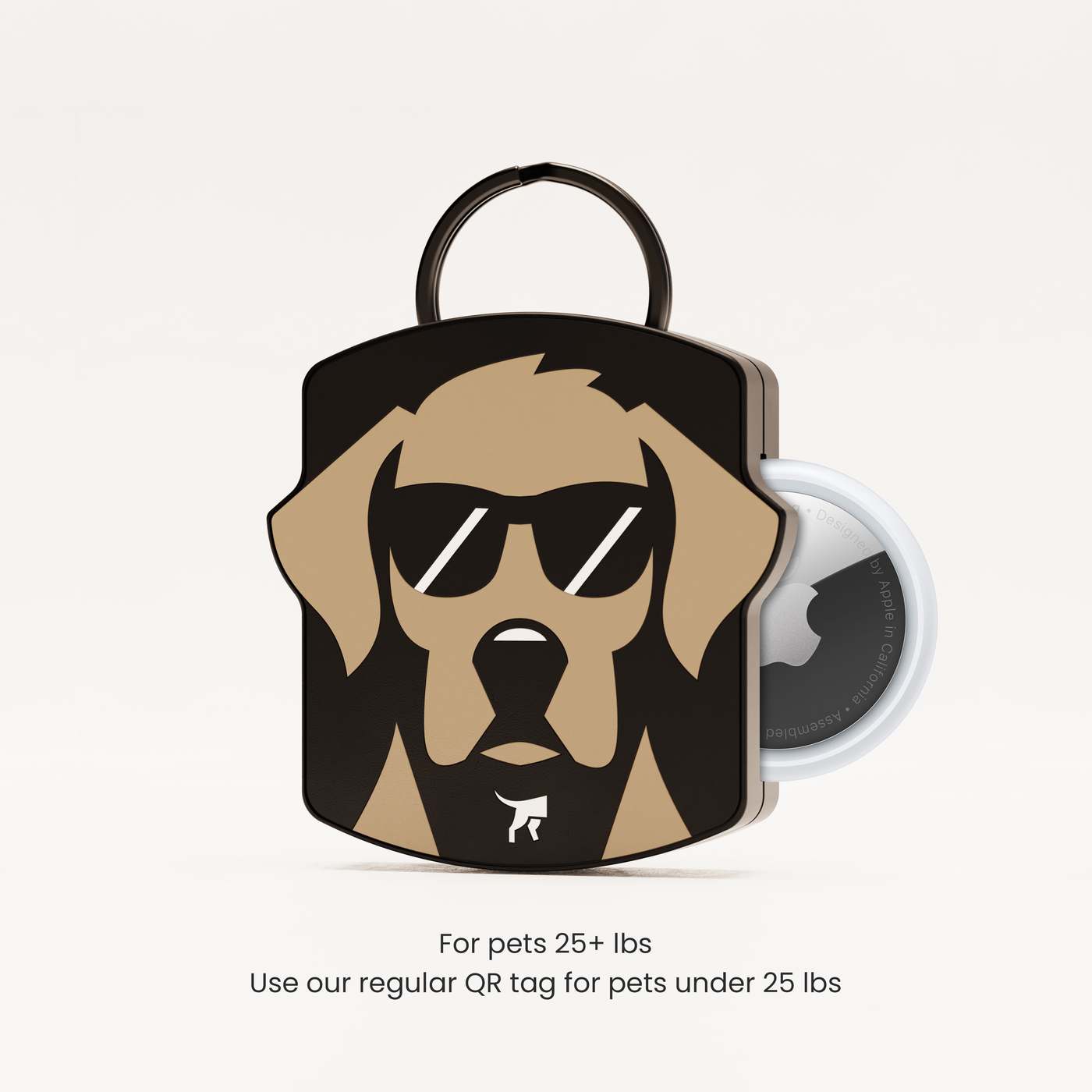 Labrador Retriever AirTag QR Dog ID Tag