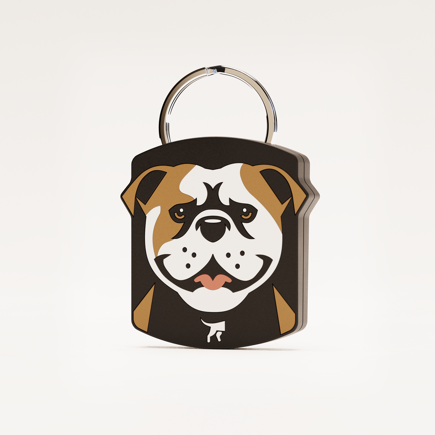 Free Bulldog QR Dog ID Tag