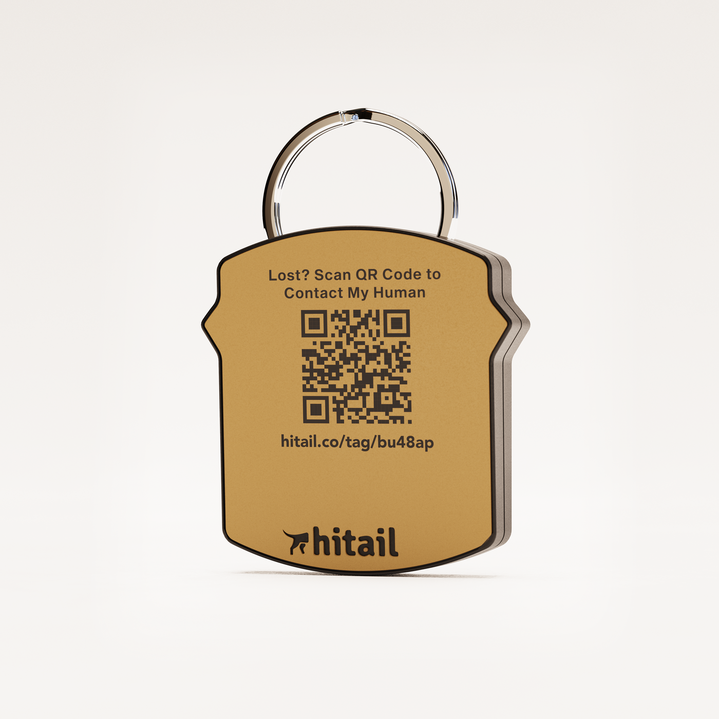 Free Bulldog QR Dog ID Tag