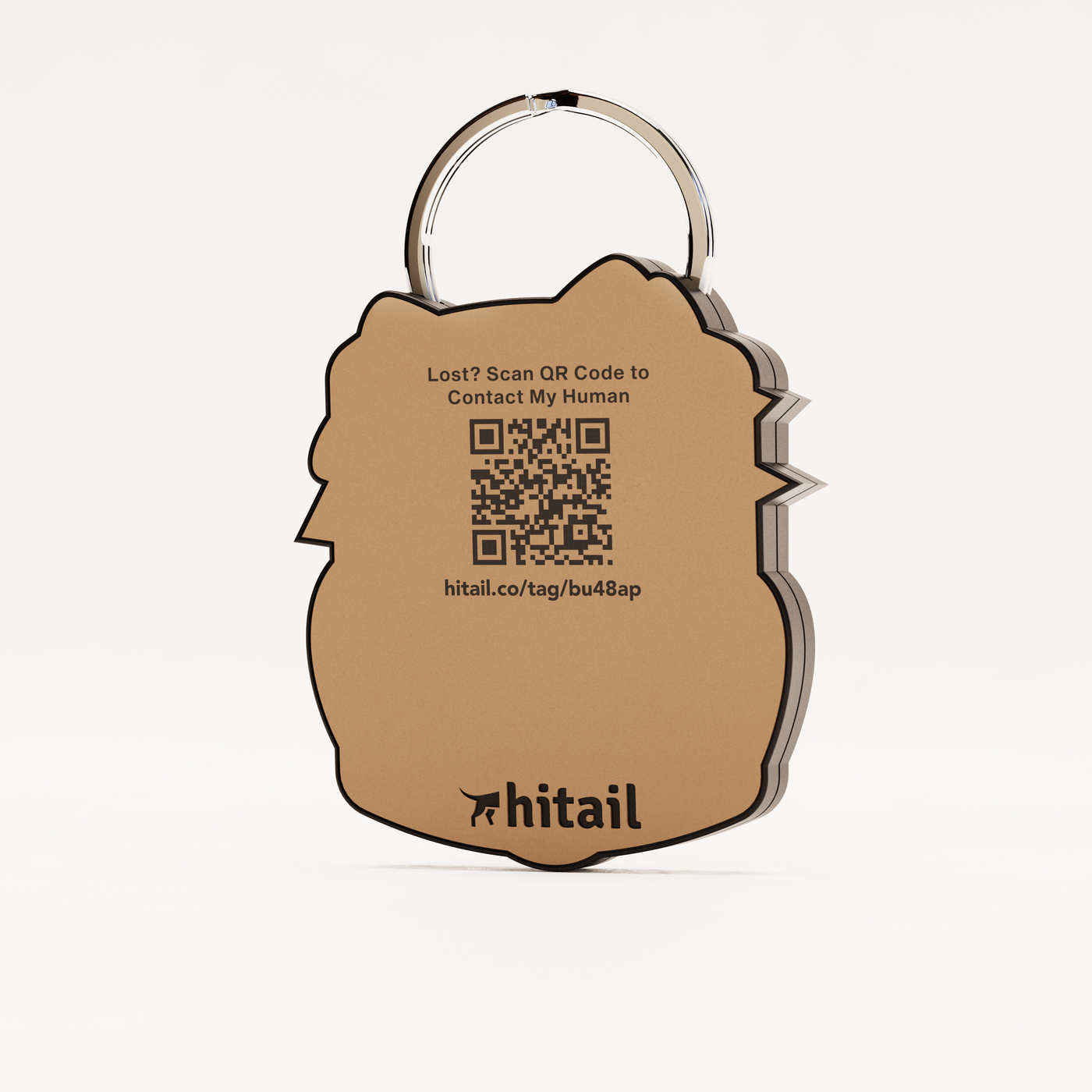 🎃 Halloween Pumpkin QR Dog ID Tag