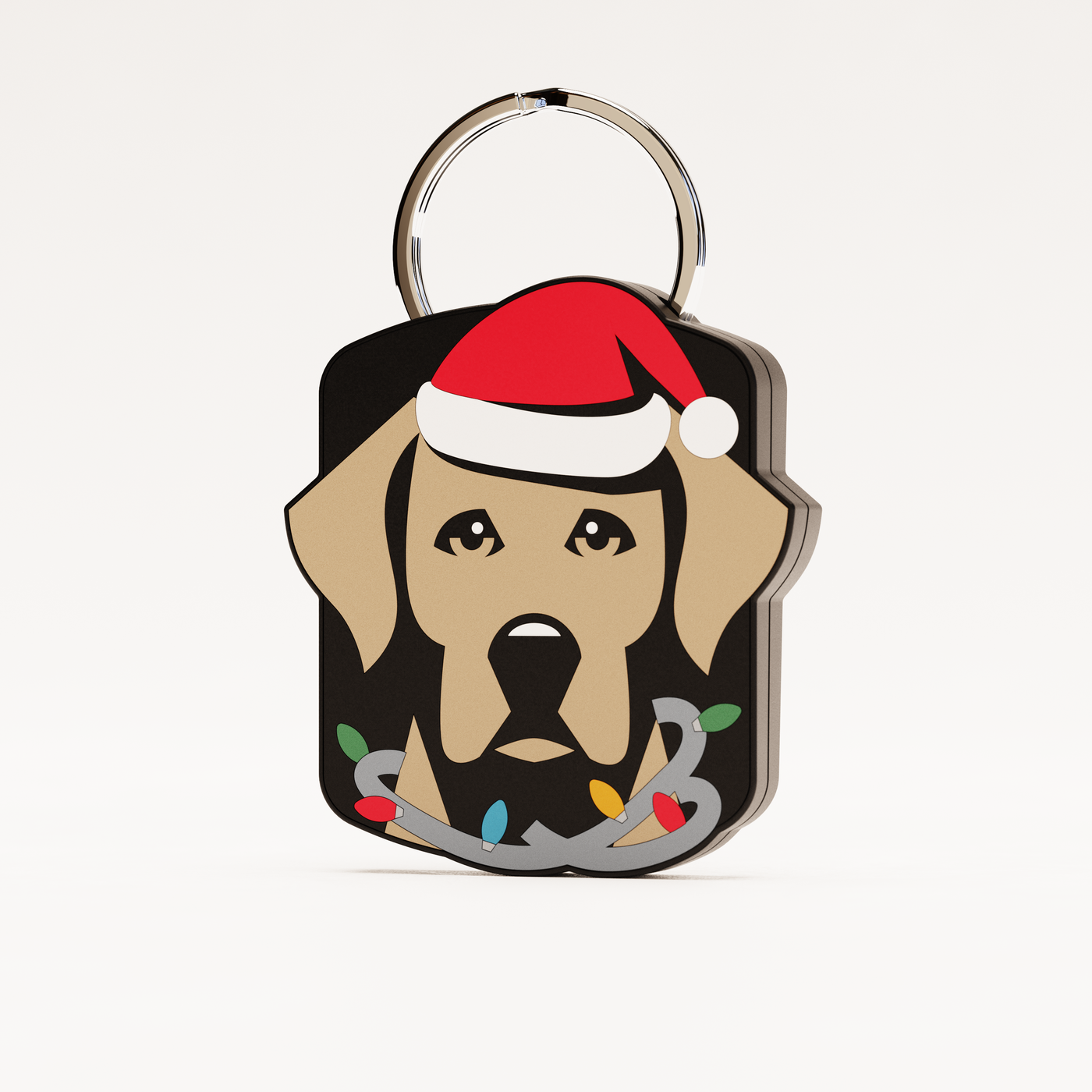 Santa's Helper QR Dog ID Tag