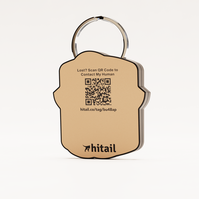 Santa's Helper QR Dog ID Tag