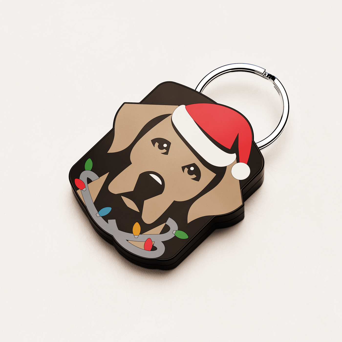 Santa's Helper QR Dog ID Tag