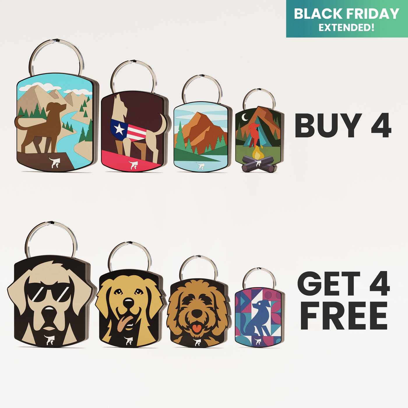 Buy 4 Tags, Get 4 Free