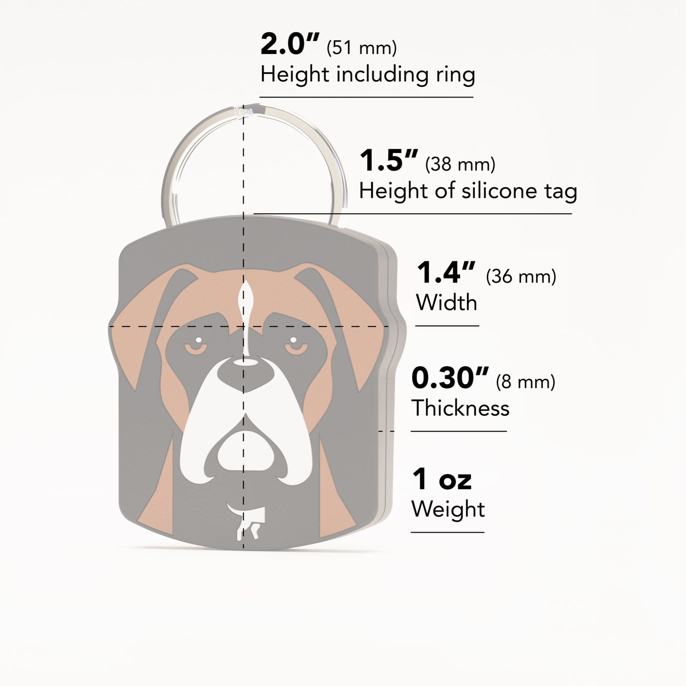 Free Boxer QR Dog ID Tag